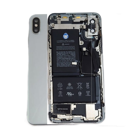 CHASSIS HOUSING FRAME IPHONE XS MAX WITH PARTS WHITE (SILVER) - GRADE AB