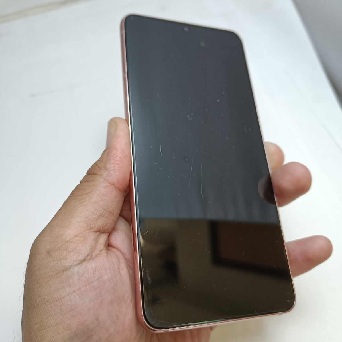 USED LCD SCREEEN DISPLAY SAMSUNG GALAXY S21 5G G991 PINK - GRADE C