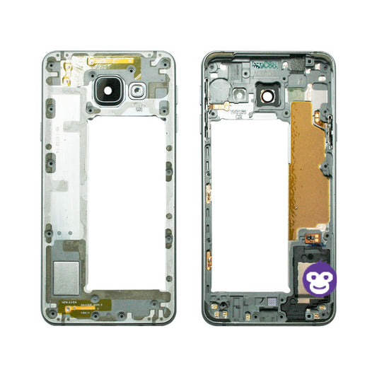 CHASSIS FRAME WITH PARTS AND CAMERA LENS SAMSUNG GALAXY A3 (2016) A310F BLACK - GRADE AB