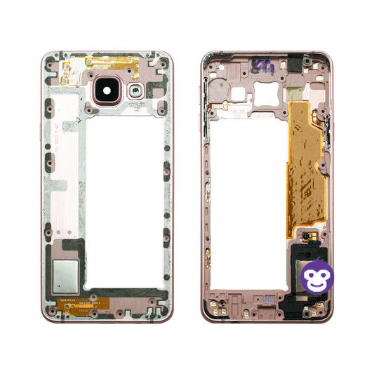 CHASSIS FRAME WITH PARTS AND CAMERA LENS SAMSUNG GALAXY A3 (2016) A310F PINK - GRADE AB