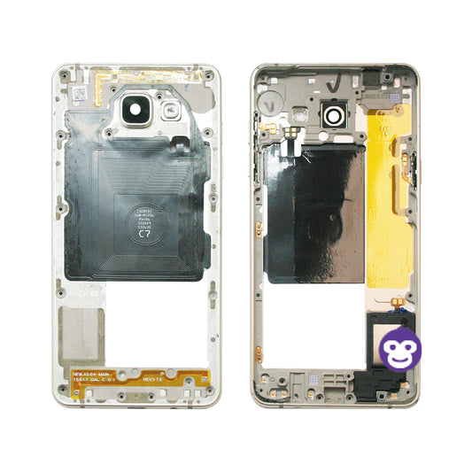 CHASSIS FRAME WITH PARTS AND CAMERA LENS SAMSUNG GALAXY A5 (2016) A510F GOLD - GRADE AB
