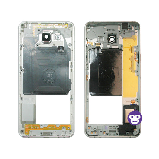 CHASSIS FRAME WITH PARTS AND CAMERA LENS SAMSUNG GALAXY A5 (2016) A510F WHITE - GRADE AB