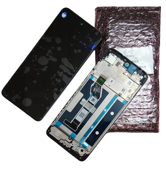 LCD SCREEN DISPLAY WITH FRAME MOTOROLA E15 / G05 BLACK XT2523-6 XT2523-3 - NEW