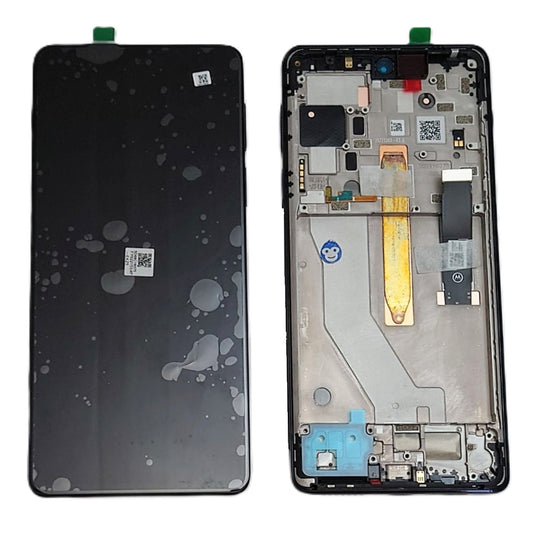 LCD SCREEN DISPLAY WITH FRAME MOTOROLA EDGE 20 PRO BLUE 5D68C19377 - NEW