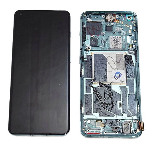 LCD SCREEN DISPLAY WITH FRAME ONEPLUS 10 PRO 5G GREEN (EMERALD FOREST) - GRADE BC