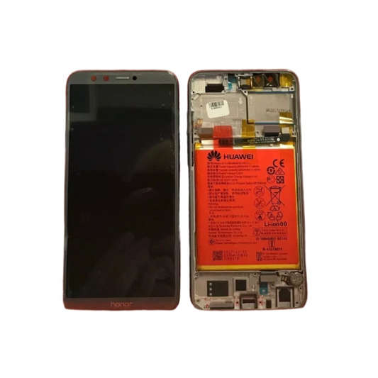 LCD display screen Huawei Honor 9 Lite in Breathing Crystal Blue / Seagull Grey with Battery - NEW