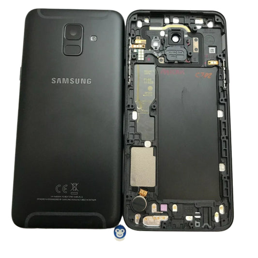 BACK BATTERY REAR COVER PANEL CAMERA LENS SAMSUNG GALAXY A600 A6 (2018) A600 BLACK - GRADE AB