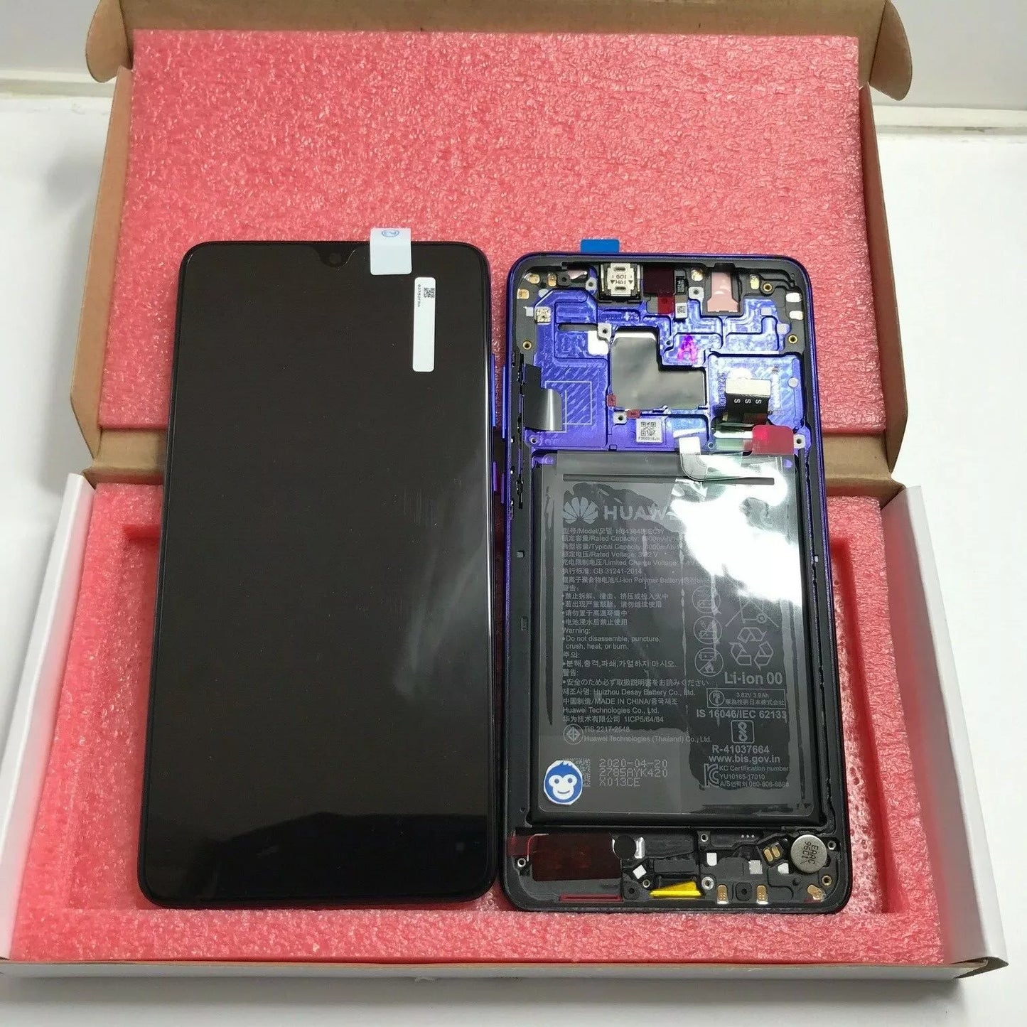 Huawei Mate 20 Pro LCD Display Screen in twilight with frame - NEW