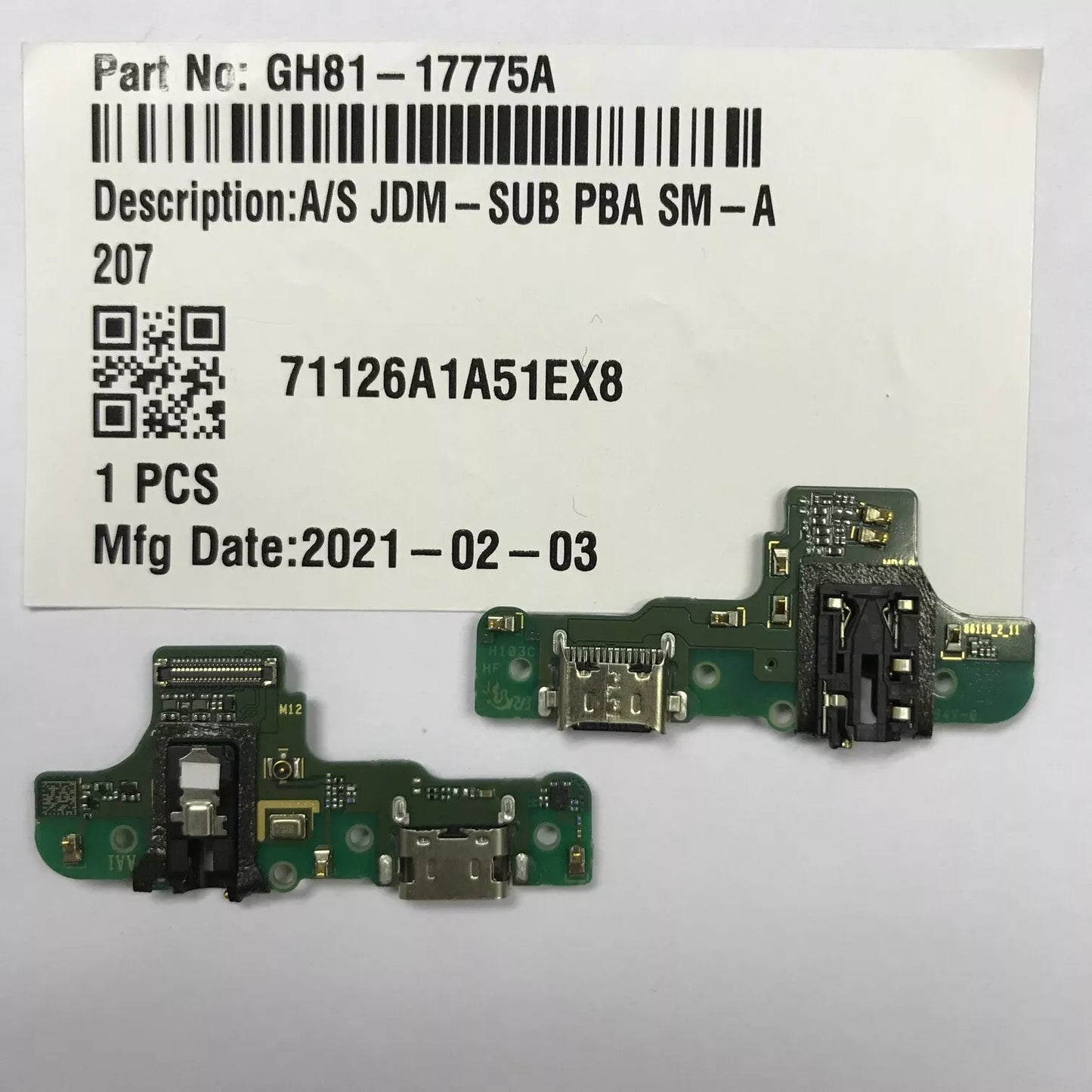 Charger Port TYPE C Flex Samsung Galaxy A20S / A207 - NEW