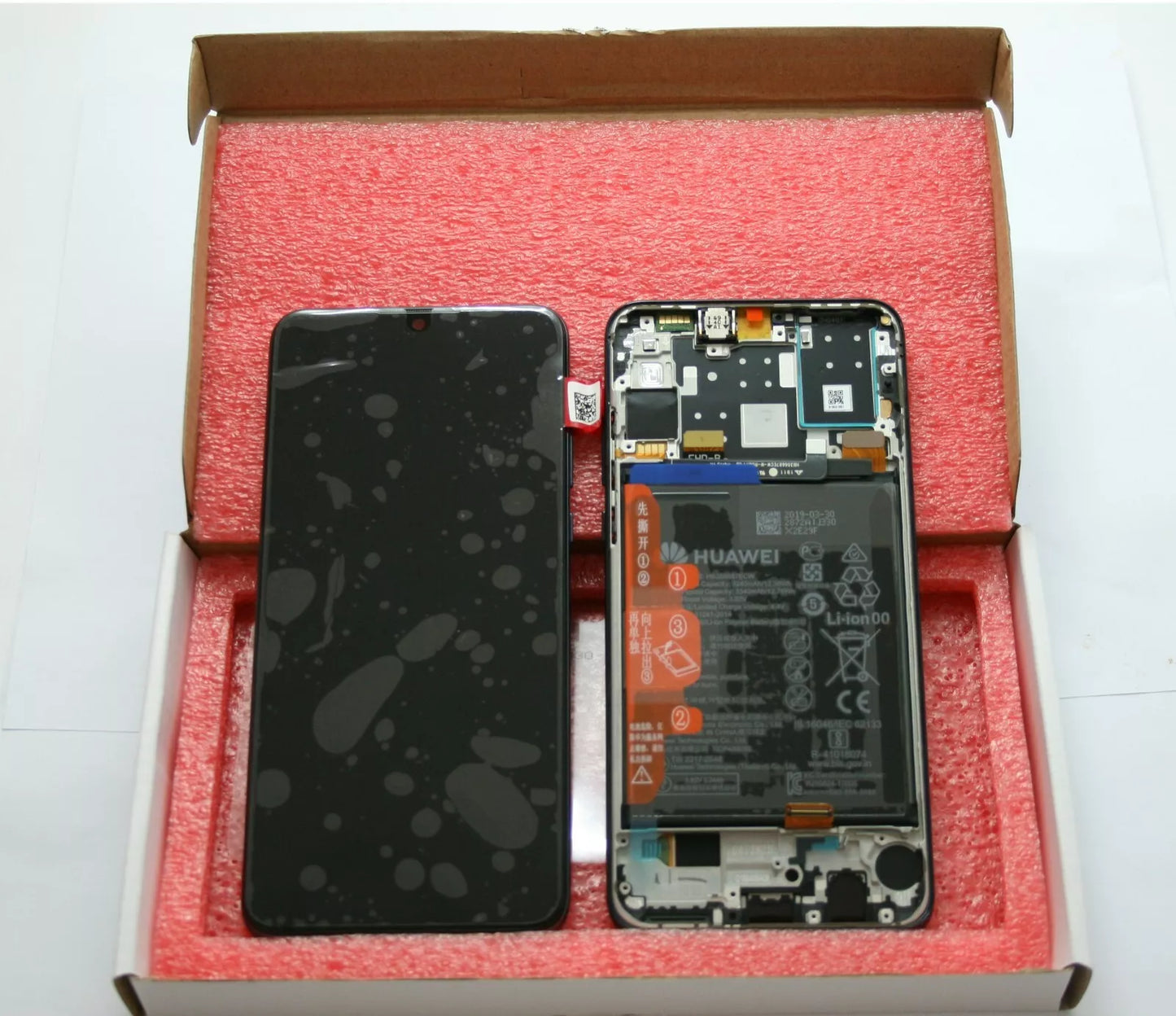 LCD display screen Huawei P30 Lite 2019 in frame Black - NEW