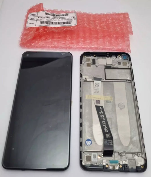 LCD SCREEN DISPLAY WITH FRAME XIAOMI REDMI 10X 4G / REDMI NOTE 9 PEBBLE GREY - NEW
