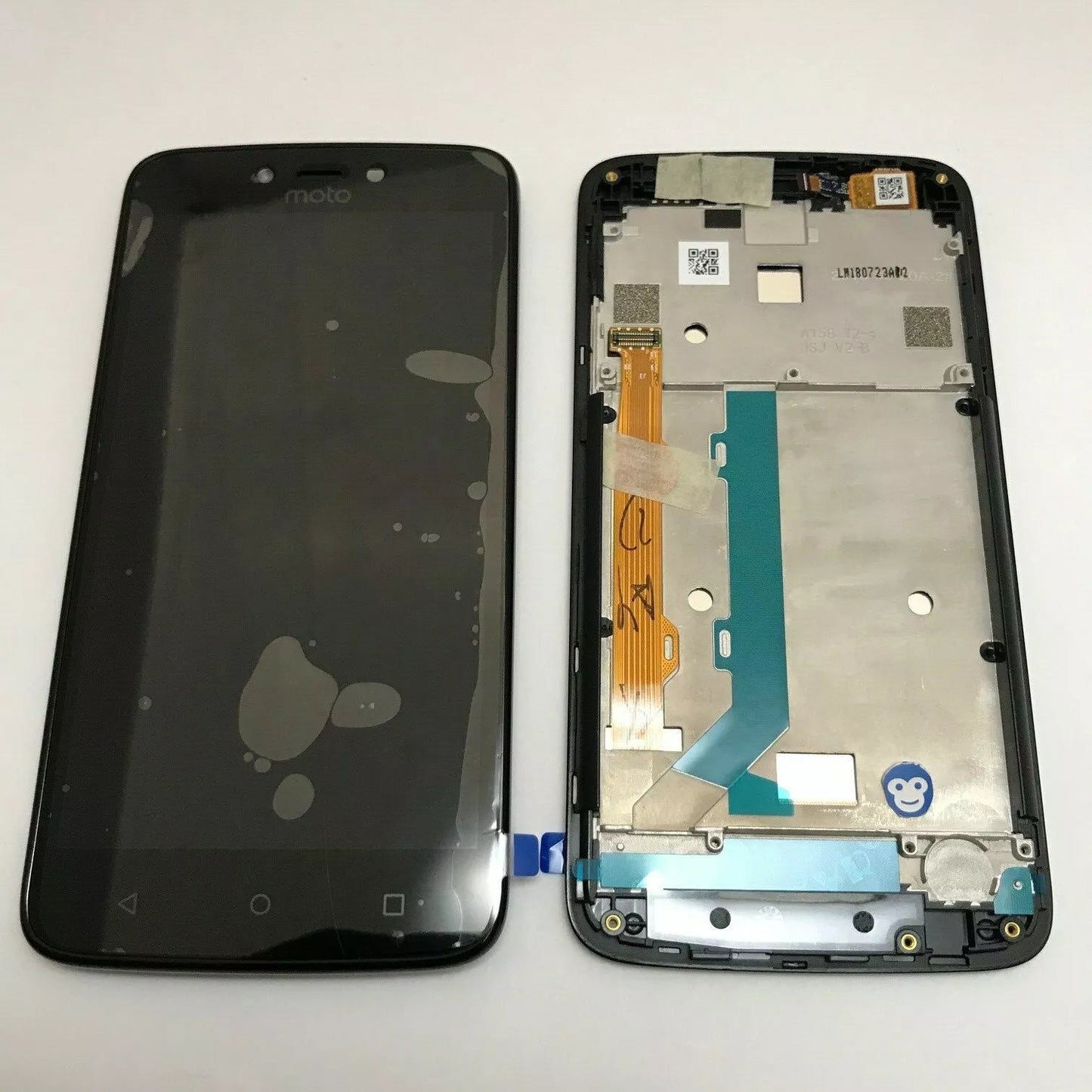LCD SCREEN DISPLAY WITH FRAME MOTOROLA C PLUS BLACK XT1723 - NEW