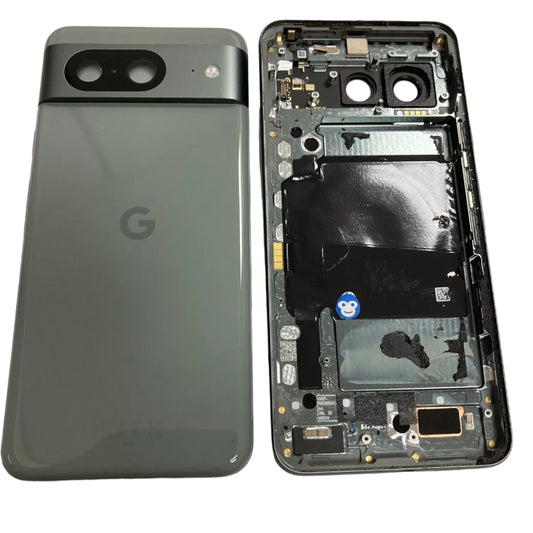 BACK HOUSING CHASSIS CAMERA LENS GOOGLE PIXEL 8 HAZEL (DARK GREEN/GREY) - GRADE AB