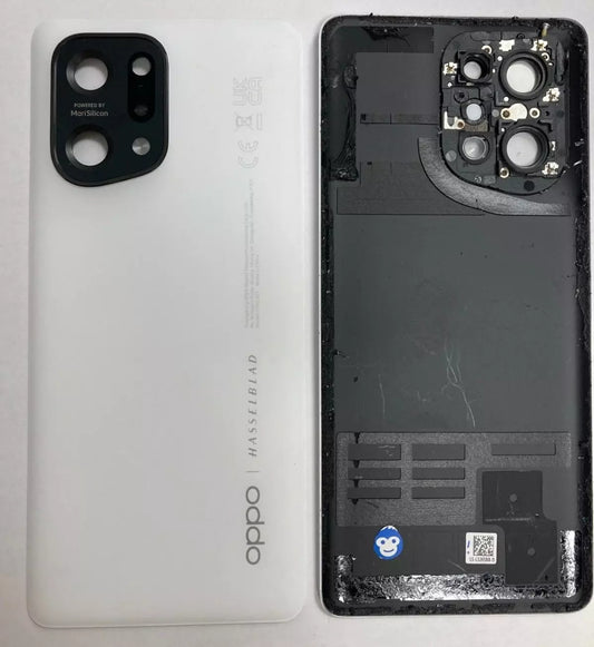 BACK BATTERY COVER WITH CAMERA LENS OPPO FIND X5 WHITE - GRADE AB