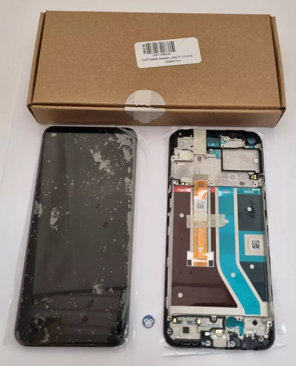 LCD SCREEN DISPLAY WITH FRAME OnePlus NORD N100 - NEW