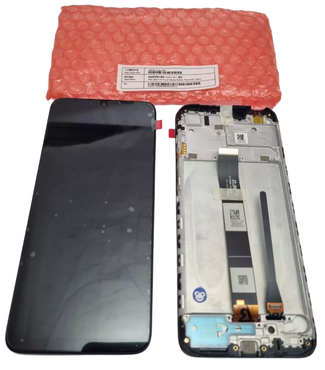 LCD SCREEN DISPLAY WITH FRAME XIAOMI REDMI 9AT BLACK - NEW