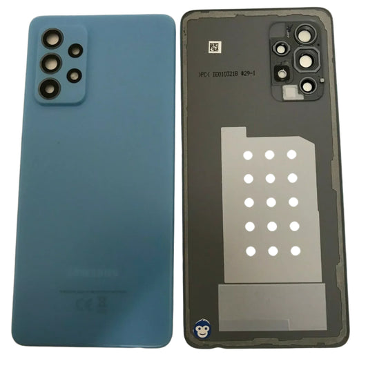 BACK BATTERY REAR COVER PANEL CAMERA LENS SAMSUNG GALAXY A52s A528 BLUE - GRADE AB