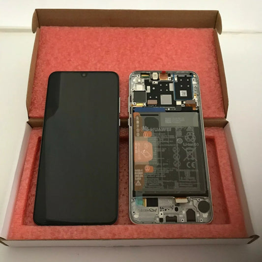 LCD display screen Huawei P30 Lite 2019 in frame White - NEW