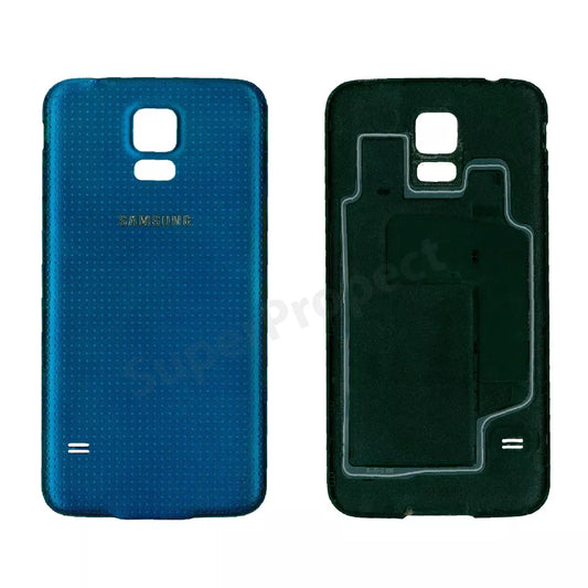 BACK BATTERY REAR COVER PANEL SAMSUNG GALAXY G800F S5 MINI BLUE - GRADE AB