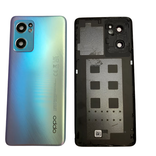 BACK BATTERY COVER CAMERA LENS OPPO FIND X5 LITE BLUE (CRYSTAL) - GRADE AB