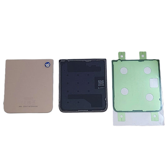 BACK BATTERY LOWER REAR COVER FOR SAMSUNG GALAXY Z FLIP4 5G F721 PINK GOLD - GRADE AB