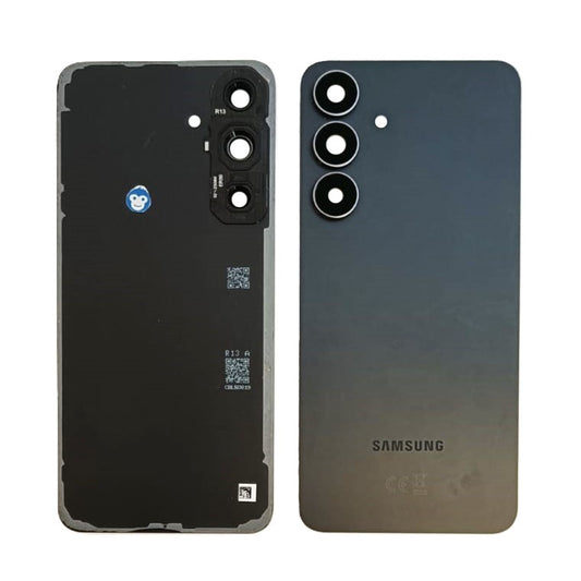 Back Battery Cover Samsung Galaxy S25 FE S731 Jet Black Camera Lens - GRADE AB