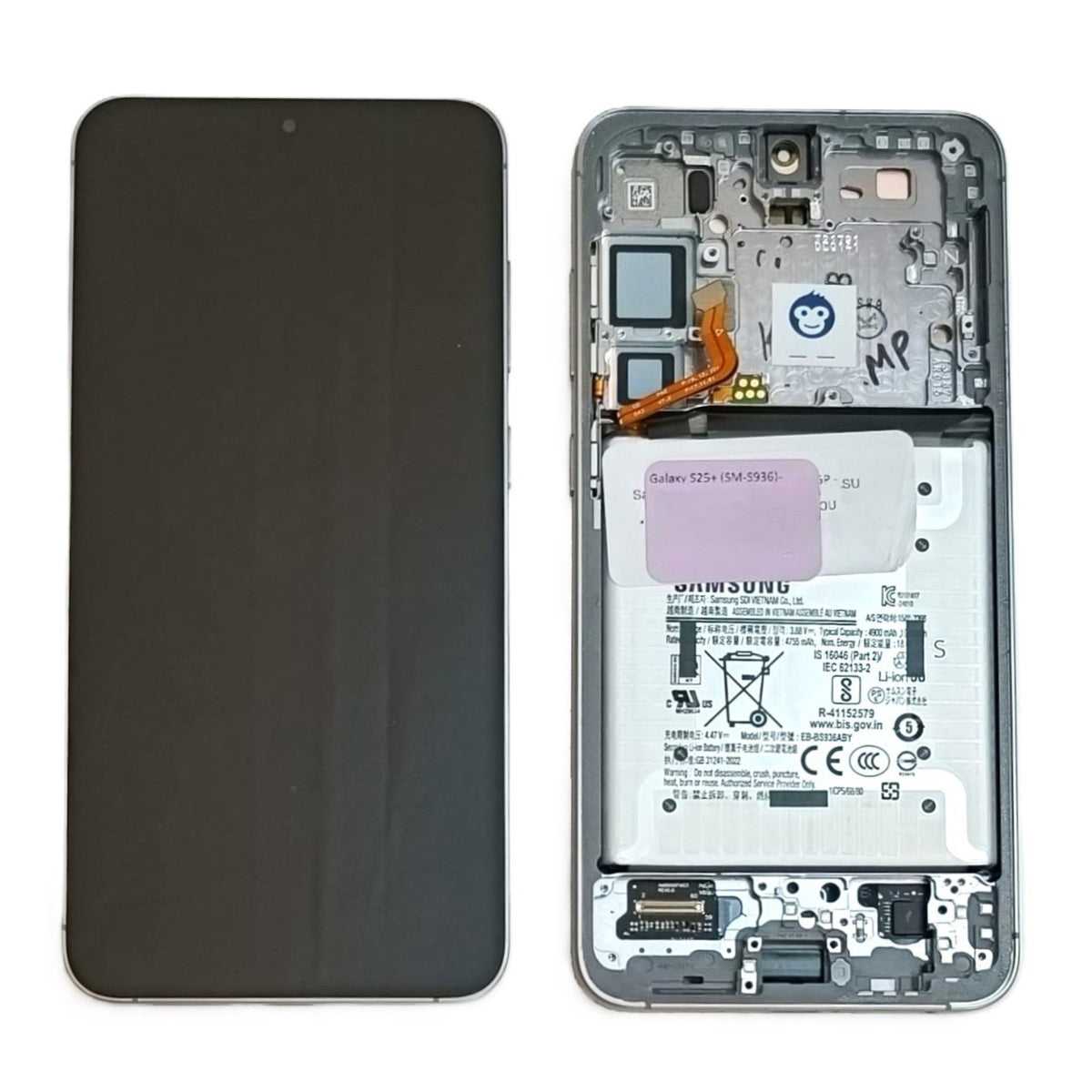 LCD SCREEN DISPLAY SAMSUNG GALAXY S25 PLUS S936 SILVER SHADOW - GRADE AB